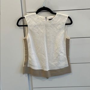 Theory sleeveless linen shirt